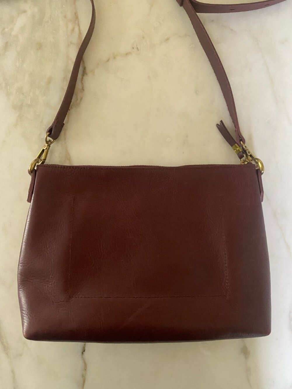 Madewell Womens Transport Crossbody Bag Medium in Burgundy - Picture 2 of 6